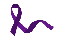 Alzheimers awareness ribbon